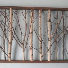 Real Birch Tree Wall Art White Birch Forest Wall Art Shelf Set Of 2 Birch Branch Etsy Birch Tree Decor Tree Wall Art Diy Tree Branch Decor