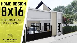 Desain villa mini baja ringan ukuran 4x6 / 84 foto desain atap rumah ukuran 4x6 paling bagus : Desain Rumah Sederhana Luas Tanah 8x16 Meter Desain Rumah Dan Kamar Tidur
