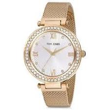 tom jones 736561580858 gold hasir kadin kol saati gold watch accessories gold