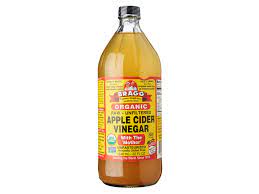 Distilled water, organic apple juice, bragg organic apple cider vinegar, organic cinnamon and stevia extract. Bragg Organic Apple Cider Vinegar 32 Oz Manufacturer
