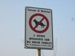 Divieto Di Accesso Di Cani In Giardini E Parchi Pubblici Accademia Polizia Locale