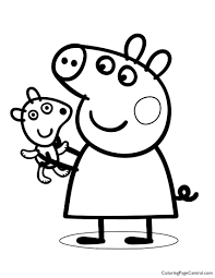 Free printable peppa pig coloring pages. Peppa Pig Coloring Pages Print Novocom Top