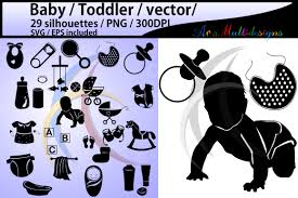 Download Baby Silhouette Graphic By Arcs Multidesigns Creative Fabrica SVG Cut Files