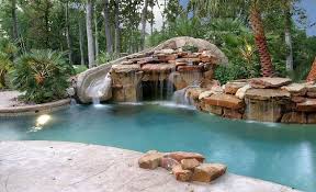 Waterfall pool water feature ideas. 37 Swimming Pool Water Features Waterfall Design Ideas Designing Idea