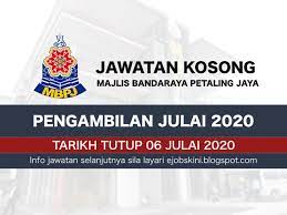 This agency is under the selangor state government. Jawatan Kosong Majlis Bandaraya Petaling Jaya Mbpj Julai 2020