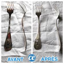 L Astuce Magique Pour Faire Briller L Argenterie Noircie Argenterie Couvert Argent Nettoyage Argenterie