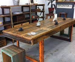 Melbourne Bespoke Recycled Timber And Industrial Furniture Industrial Furniture Vintage Industrial Furniture Reclaimed Wood Dining Table