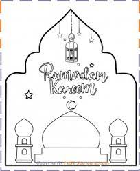 Print Out Ramadan Kareem Coloring Sheet For Kids Free Ramadan Coloring Book Pages To Print Out In 2021 Free Kids Coloring Pages Ramadan Activities Ramadan Cards