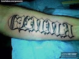 Harry styles also has a hebrew word tattoo. Tattoo Of Letters Names Gemma