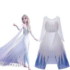 Meninas Vestido Elsa De Festa Frozen 2 Cosplay Roupa Da Menina Anna Rainha Neve Impressao Princesa Aniversario Traje Dos Miudos Shopee Brasil