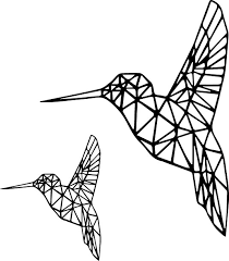 Kolibri Xxl En M Vector Geometrische Vormen Geometrische Tekening Geometrische Kunst