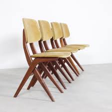 For Sale Set Of 4 Dining Chairs By Louis Van Teeffelen For Webe 1960s 4 Dining Chairs Dining Chairs Chair