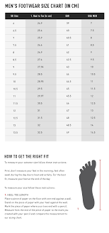 shoe conversion best examples of charts