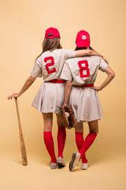 A League Of Their Own Costume Cool Halloween Costumes Halloween Costumes Friends Cute Halloween Costumes