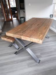 Table Only Matching Bench Option Is In Listings Shipping Price Quoted Is Also Within 70 Miles Of Bd16 4j Rustic Kitchen Tables Diy Dining Table Dining Decor
