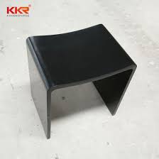 A shower seat is also great for safety and comfort. China Acrylic Black Color Matte Solid Surface Shower Bench China Shower Bench Black Solid Surface Bench