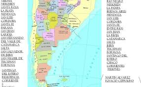 Las provincias argentinas son entidades autónomas, con su propia constitución, bandera y fuerza de seguridad. Mapa Politico Republica Argentina Provincias Capitales