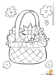 Basket Of Flowers 0 00 Easter Coloring Pages Free Printable Coloring Pages Coloring Pages