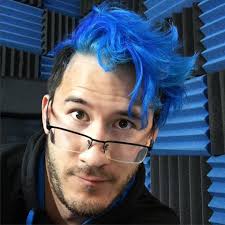 H His Hair Is Blue Very Happy Squeak Bluebluebluebluebluuuuuuuuuuuuuue D Markiplier Blue Hair Markiplier Blue Hair