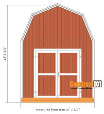 For a small shed, you can try to tackle this job yourself. Shed Plans 10x12 Gambrel Shed Construct101