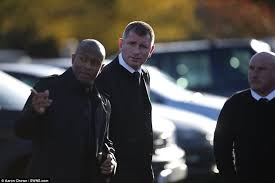 A public notice announcing the funeral read: Dalian Atkinson S Old Teammates Join Hundreds Of Mourners For Funeral Daily Mail Online