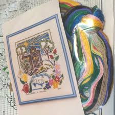 Cross Stitch Kit Vintage 1985 Shakespeare in Ashland Meredith Mark New  Complete