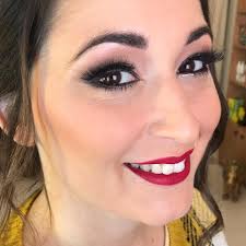 One of today's beautiful clients 💄 #naturalbeauty #makeupbytalitha  #vintagestylemakeup #cherryredlips💋