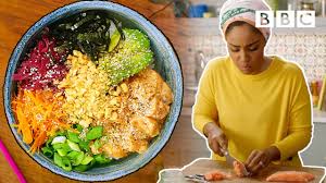 How To Make A Salmon Poke Bowl In 15 Minutes Nadiya S Time To Eat Bbc Youtube