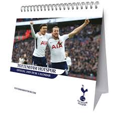 Tottenham Hotspur F C Desktop Calendar 2019 Desk Calendars Tottenham Hotspur Football Calendar