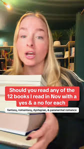 A yes & a no for each of the 12 books I read in Nov — per usual they were  mostly romantic fantasy & fantasy but a little dystopian was thrown in too!  OH & a paranormal romance! , Books read 👇🏼, 📚 ...