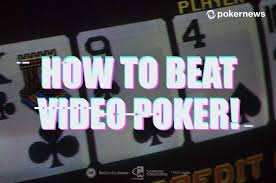How To Beat Video Poker Machines The Ultimate Strategy