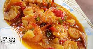 Resep Udang Asam Manis Pedas Sederhana Enak Ala Rumahan Resep Udang Resep Resep Masakan Indonesia