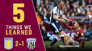 West brom have lost just one of their last five. Aston Villa 2 1 West Brom Graceful Grealish Inspires Comeback Win For Villa In Championship Play Offs Squawka
