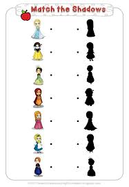 Match The Shadows In Free Disney Princess Preschool Pack Islamic Version Preschool Worksheets Printable Preschool Worksheets Math Fact Worksheets