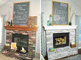 Because brick is porous, it absorbs the paint, so if you are looking for even coverage, you'll need multiple coats. How To Whitewash Brick Our Fireplace Makeover Loving Here