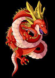 shenlong rojo dragon ball z coloriage art classique