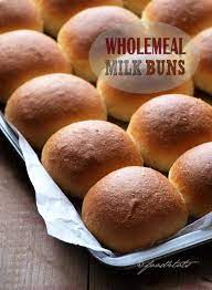 Wholemeal Buns Milk Buns Kopitiam Milk Buns Sponge Dough Bread Making Buns Toddler Kids Healthy Milk Bun Food Cooking Bread