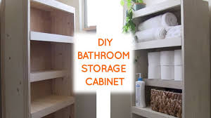 This Simple Diy Over The Toilet Storage Cabinet Is Perfect For Small Bathrooms And Is Very Budget F Toilet Storage Diy Bathroom Storage Budget Bathroom Remodel