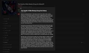 New TDOSS Album description : rEminem