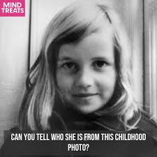 Here's a hint: she later became a global style icon, a humanitarian voice,  and one of the most photographed women of her era. Her elegance and  compassion made her unforgettable — and