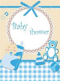 Invitaciones para baby shower de bebé niño. Baby Shower Nino Ilustraciones Vectoriales Clip Art Vectorizado Libre De Derechos Image 14024128