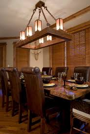 rustic dining room chandeliers