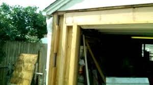There's a city inspector coming, so my main question is, is there a set size and distance a. Garage Overhead Door Framing Rebuild Youtube