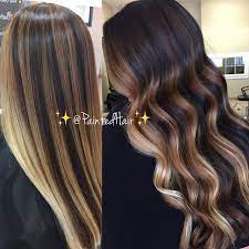 What Should I Name This Painted Hair Straight And Waved Comment Below And I Ll Post And Tag M Hair Painting Hair Color Techniques Brown Hair Balayage