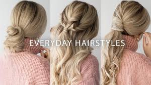 Also, this casual updos hairstyle. Sweater Weather Hairstyles Easy Hairstyles For Long Medium Hair Youtube