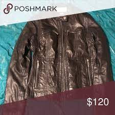 Michael Kors Snap Collar Moto Leather Jacket Leather Moto Jacket Leather Jacket Michael Kors