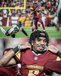 SportsCenter - Jayden Daniels is the FIRST rookie to throw for 3,500 yards  and run for 800 yards in a season in NFL history 😲 His 127 rushing yards  vs. Atlanta are