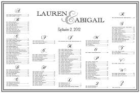 Wedding Seating Chart Table Assignments Reception Seating