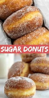 Sugar Donuts This Simple Homemade Donut Dough Is Made With Flour Milk Yeast And Sugar Homemade Doughnut Recipe Homemade Donuts Recipe Sugar Donuts Recipe