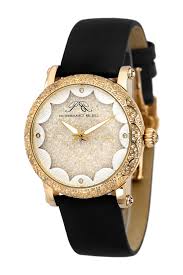 Black And Gold Watch Womens Porsamo Bleu Women S Genevieve Topaz Miyota Quartz Watch 38mm Watches Women Leather Silver Watches Women Topaz Stone